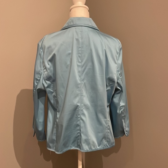 LIZ CLAIBORNE COTTON BLAZER/JACKET | LIGHT BLUE | Size 16 - Picture 4 of 7